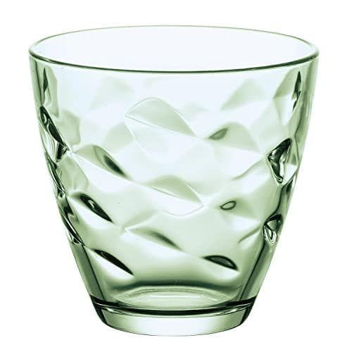 BORMIOLI Rocco Flora - Set de 18 vasos de vidrio verde de 26Cl