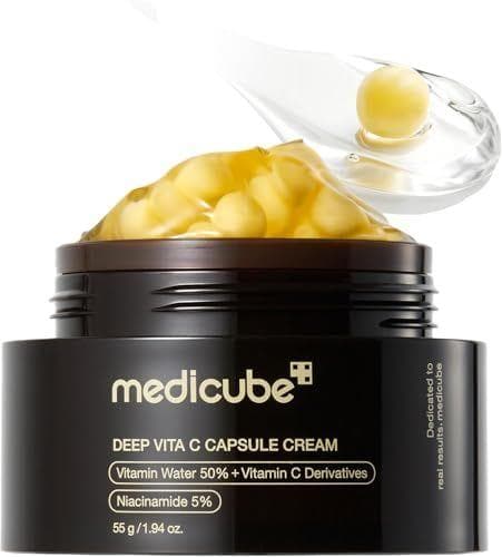 medicube - Crema facial con cápsulas de vitamina C