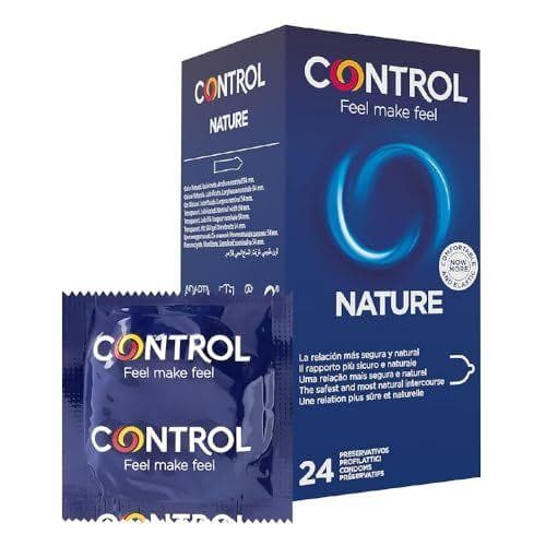 Control Preservativos Nature - Caja de 24 condones lubricados