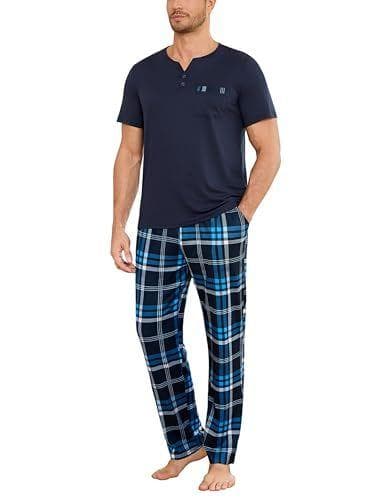 Bresdk - Pijama de algodón para hombre
