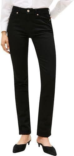 Tommy Hilfiger - Vaqueros slim de talle medio para mujer