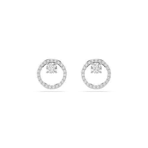 Swarovski - Pendientes de botón Constella