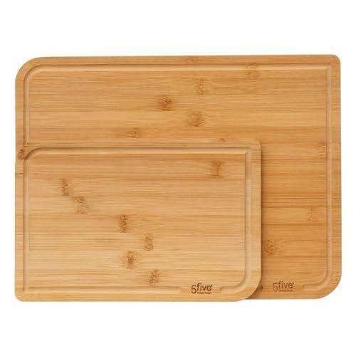 5five - Juego de 2 tablas de cortar de bambú 