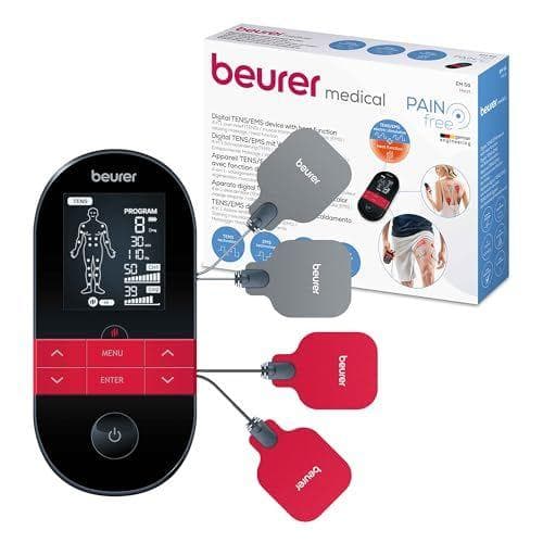 Beurer EM 59 - Electroestimulador digital con función calor, tens, ems y masaje