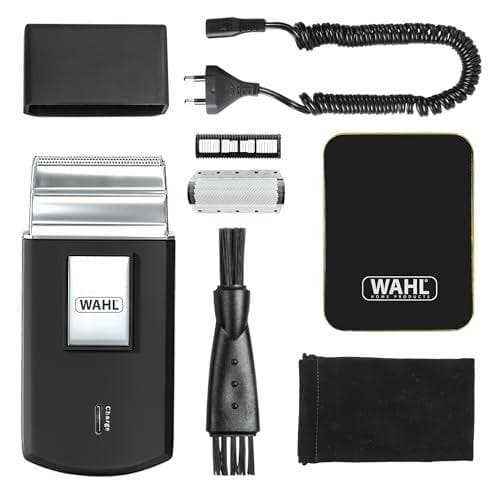 Wahl Travel Shaver - Afeitadora compacta de láminas recargable para hombre