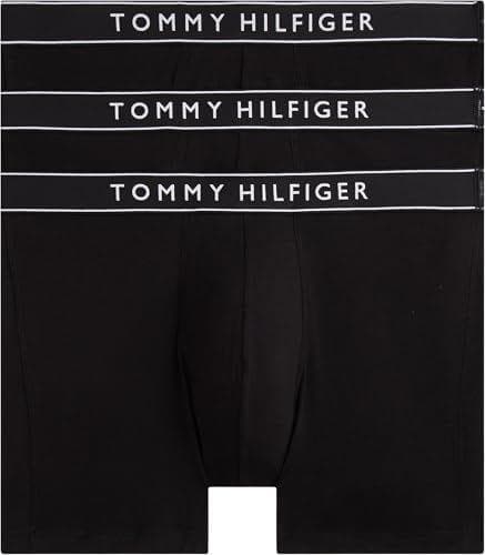 Tommy Hilfiger - Pack de 3 calzoncillos bóxer para hombre de algodón elástico