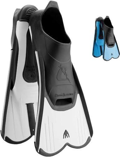 Cressi Light Short Fins - Aletas cortas de entrenamiento y natación | Unisex
