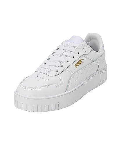 PUMA Carina Street, Zapatillas Mujer, Puma White Puma White Puma Gold, 38 EU