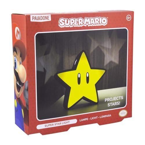 Paladone - Proyector de luz: Estrella Super Mario Bros