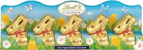 Lindt - 5 mini figuritas de 10g hechos de chocolate con leche