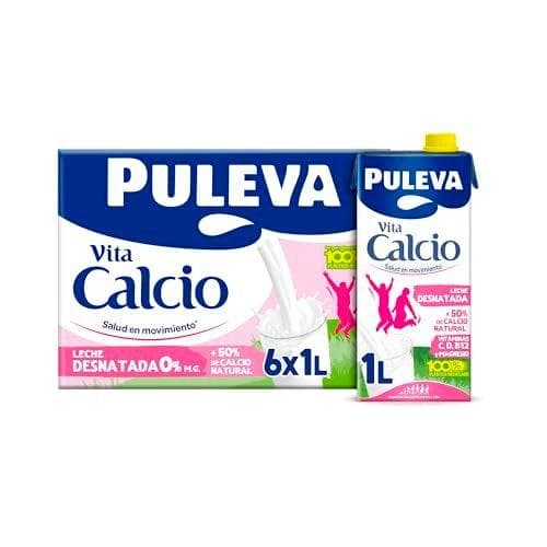 Puleva - Pack de 6 bricks de leche desnatada 