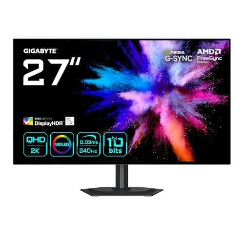 GIGABYTE - Monitor Gaming OLED 27”