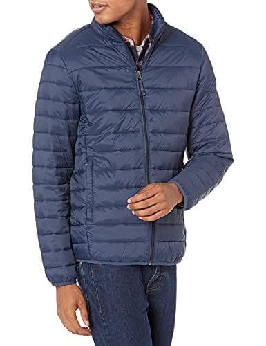 Amazon Essentials Chaqueta Acolchada Ligera, Resistente Al Agua y Plegable (Disponible en Tallas Grandes y Largos Especiales) 