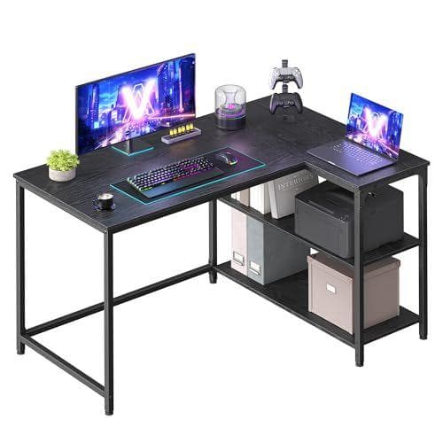 VASAGLE - Escritorio gaming en L 