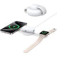 Estación de carga inalámbrica Anker MagGo 3 en 1 MagSafe Qi2 15W Blanco