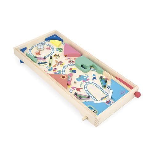 Janod - Máquina de pinball de madera para montar 