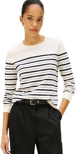 Tommy Hilfiger - Jersey fino con cuello redondo