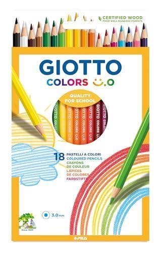 GIOTTO - Surtido de 18 lápices de colores