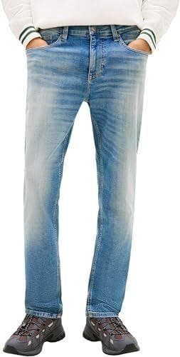 Tommy Jeans Vaqueros Hombre Austin Slim Tapered Fit, Azul (Denim Medium), 32W/32L