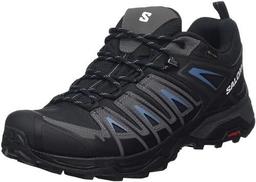 Salomon X Ultra Pioneer Gore-Tex Zapatillas de Senderismo para Hombre, Cualquier clima, Sujeción del pie segura, Estabilidad y amortiguación, Black, 42