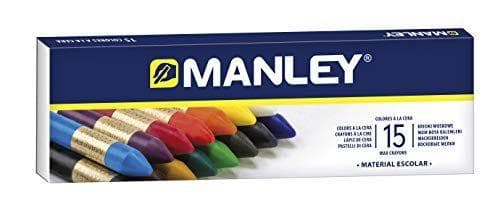 Manley - Pack de 3 cajas de ceras en barritas de colores