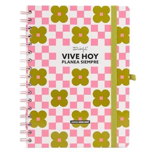 Mr. Wonderful - Agenda semanal con organización | 2026-2027 | Con pegatinas extra