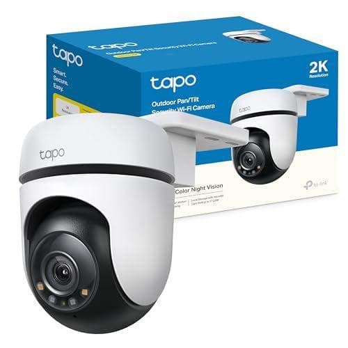 Tapo C510W - Cámara de Vigilancia WiFi Exterior 360º, 2K 3MP, Detección IA