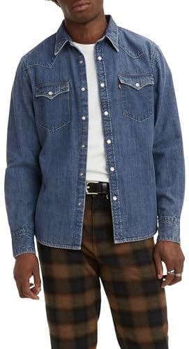 Levis Barstow Western Standard Med Indigo - Flat Finish, Barstow Western Standard Med Indigo - Acabado Plano de los Hombres, Lower Haight,