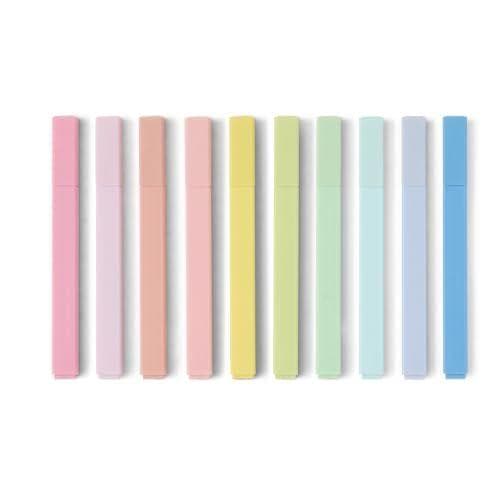 Amazon Basics - Paquete de 10 subrayadores en colores pastel surtidos