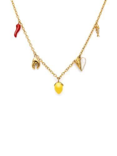 SINGULARU - Collar multicharm para mujer 