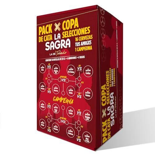 La Sagra - Pack de cata: 16 cervezas, 4 copas, 4 abridores