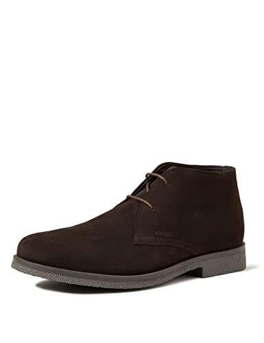 Geox Uomo Claudio A, Zapatos Hombre, Marrón Dk Coffee, 42 EU