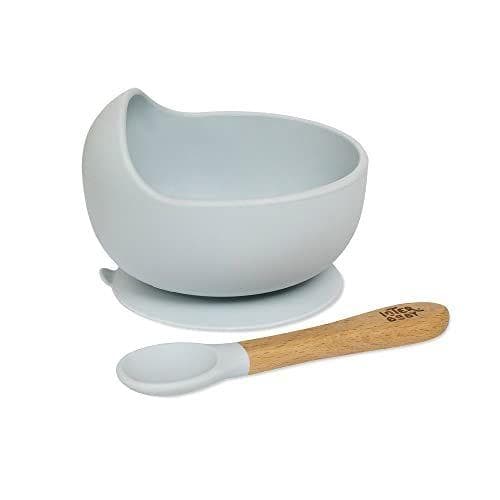 Interbaby - Cuenco de silicona con ventosa y cuchara