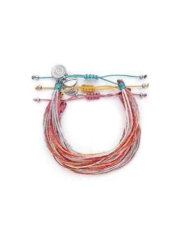 SINGULARU - Pack de 3 pulseras para mujer de acero 