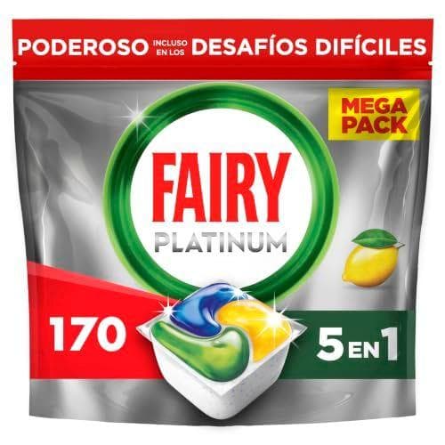 Fairy Platinum - 170 cápsulas para el lavavajillas | Limón