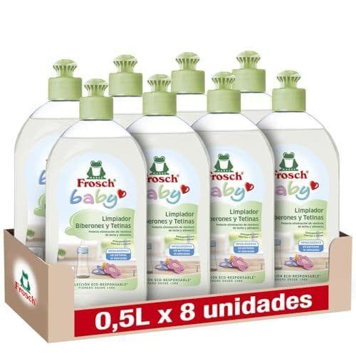 Frosch Baby - Pack de 8 botes de limpiadores de biberones y tetinas