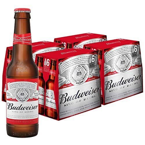 Budweiser Cerveza - Pack 24 botellas de cerveza estilo American Lager | Doble fermentación