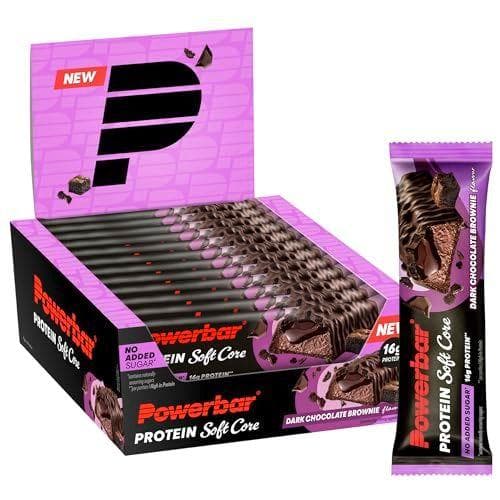 Powerbar - Caja de barritas de proteína | Dark Chocolate Brownie | Baja en azúcar