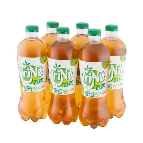 Trina - Pack de 6 botellas de refresco de manzana Zero | Sin azúcares añadidos | Sin gas 