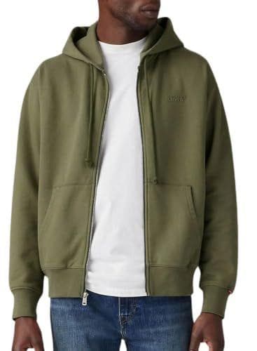 Levi's Authentic Full Zip Moss Olive Garment Dy