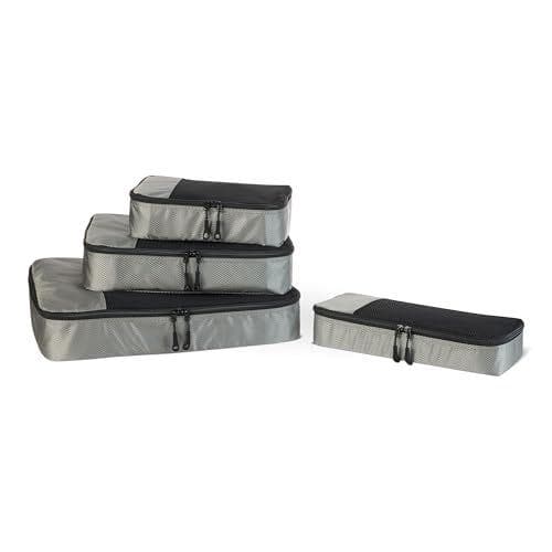Amazon Essentials - Juego de 4 cubos para viaje