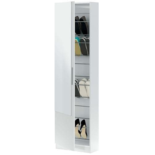 Habitdesign - Zapatero de una puerta con espejo