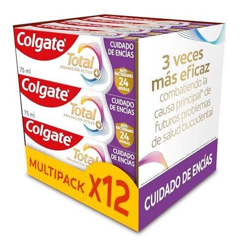 Colgate Total Advanced - Pack de 12 tubos de pasta de dientes para encías sanas y sensibilidad