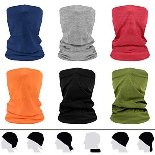 flintronc - Pack de 6 pañuelos elásticos multifuncion 