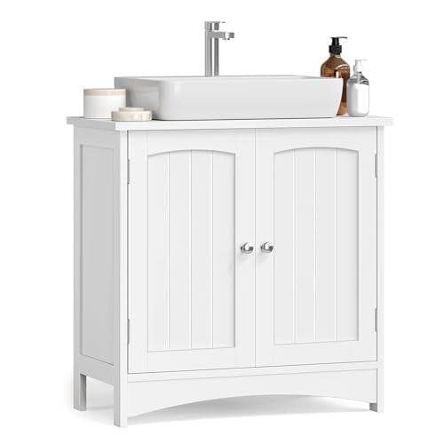 VASAGLE - Mueble para bajo lavabo con 2 puertas 