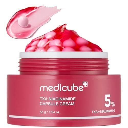 medicube TXA + Niacinamide Capsule Cream 1.94 oz – Crema hidratante dual para luminosidad