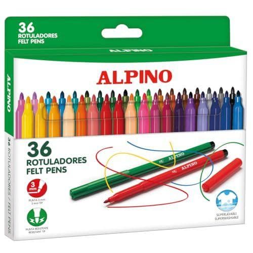 ALPINO - Pack de 3 cajas de rotuladores superlavables | 3mm