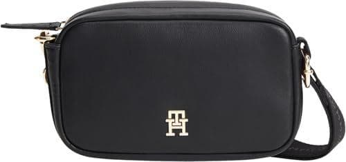 Tommy Hilfiger Bolso Crossbody Mujer Logotape con cierre de cremallera, Negro (Black), Talla Única