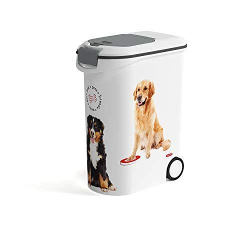 Curver - Contenedor de comida para mascotas con ruedas 