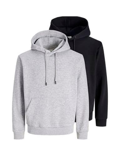 Jack & Jones - Pack de 2 sudaderas para adulto con capucha